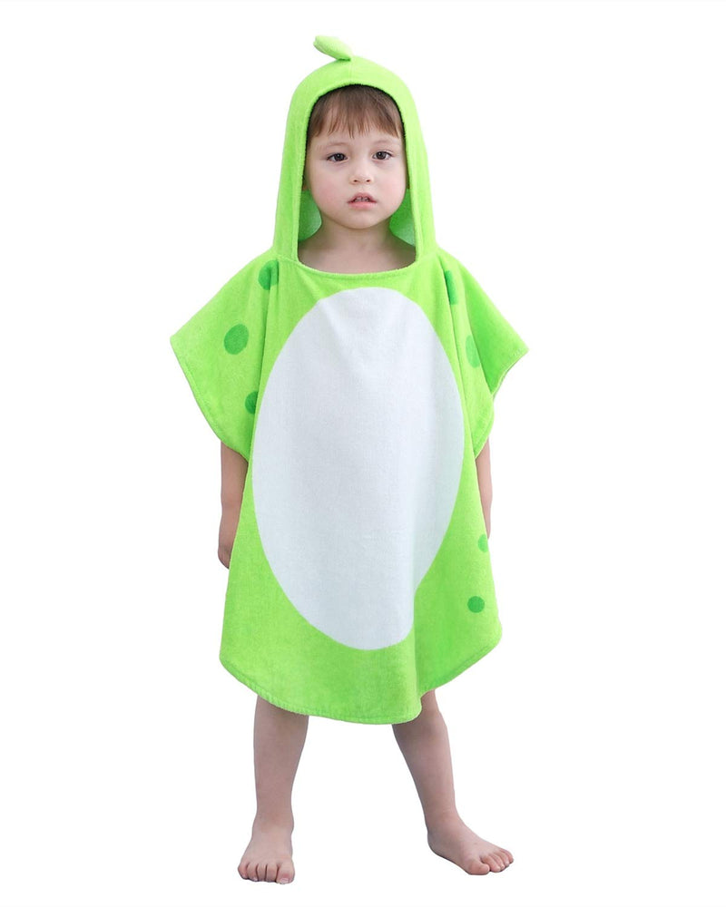 Children's Bath Towels with Hooded Dinosaur, Boys Beach Towel Pool Poncho Swim Cover-Ups 100% Cotton (Green#B, 1-3T) Green#b - NewNest Australia