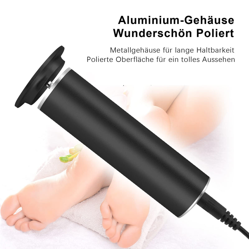 Electric Callus Remover, Adjustable Speed, Professional Pedicure Foot File With Interchangeable Foot Files For Dead Hard Cracked Skin, With 60 Replacement Sanding Pads (Fcr-1 Black) - NewNest Australia