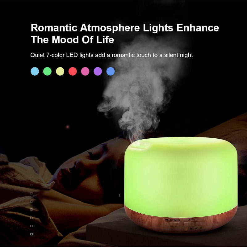 300ML Essential Oil Diffuser,Remote Control Aromatherapy Diffusers Humidifier with Adjustable Mist Mode & Waterless Auto-Off and 7 LED Light Colors for Bedroom,Office,Trip Yoga, SPA, Baby Yellow - NewNest Australia