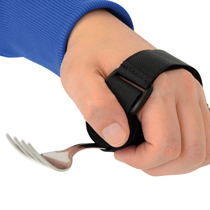Hand Strap Utensil Holder,Holder Aid Strap Aid Utensil Cuff Holder Strap,Elastic Eating Assistance Cuff Grip Strap for Elderly Disabled Holding Utensil Cutlery Writing Aid - NewNest Australia