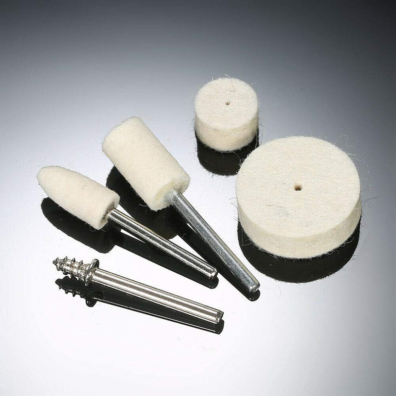 129PCS Polishing Wheel Soft Fur Wool Accessories Rotary Drll Tool Suitable Manifold/Aluminum/Stainless Steel/Chrome Plated - NewNest Australia