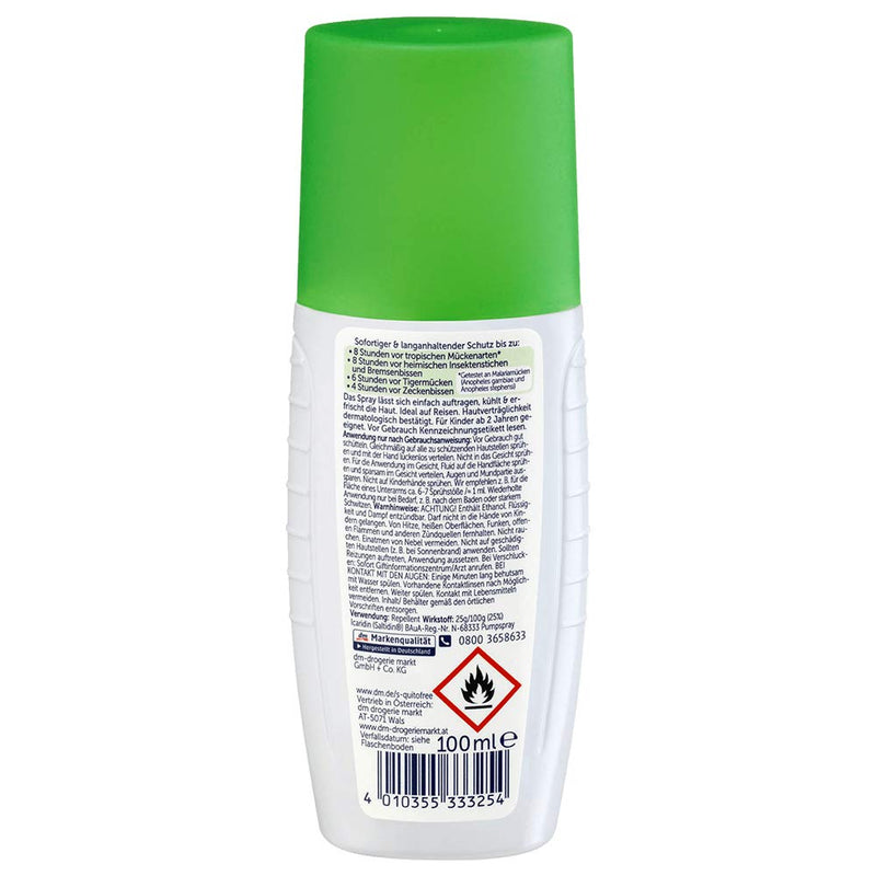 S-quitofree Tropical insect repellent spray, 100 ml - NewNest Australia