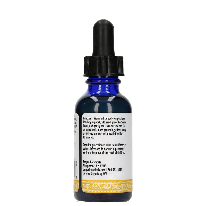 Banyan Botanicals Ear Oil – Organic Herbal Drops with Ashwagandha, Bilva & Garlic – Soothing and Comforting for The Ears – 1 oz – Non GMO Sustainably Sourced No Sting - NewNest Australia