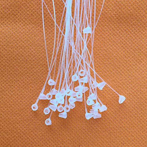 BIGNC 3000 Pcs Plastic Fastener Hang Tag Snap Lock 5" Pin Security Loop for Retail Store Clothing（Clear） - NewNest Australia