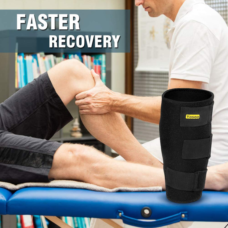 Calf Support Brace Adjustable Shin Splint Breathable Compression Calf Bandage Sleeve for Relieving Tight Calves, Muscle Discomfort, Torn Calves, Swelling, Sprains Recovery, Men and Women - NewNest Australia