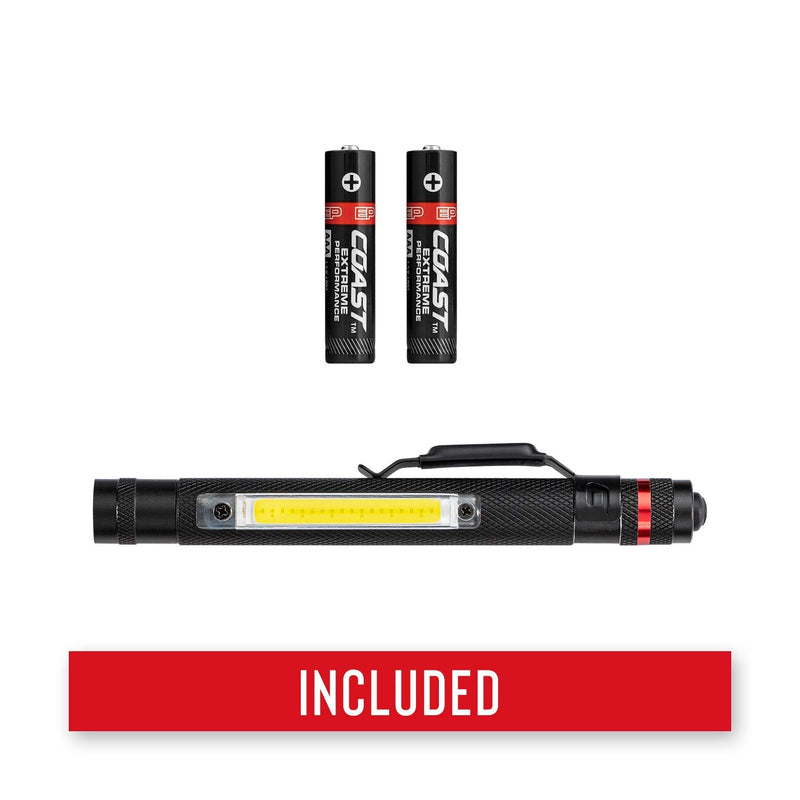 Coast G23 120 Lumen Alkaline Dual Power Magnetic LED Penlight with C.O.B. Area Light - NewNest Australia