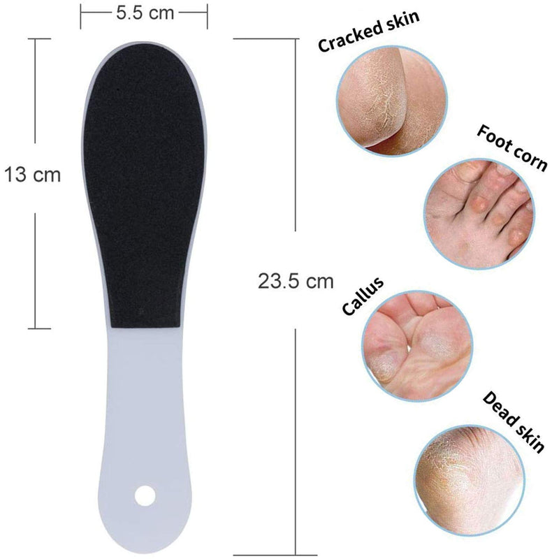 2 Pieces Double-Sided Foot File Foot Rasp File Dead Skin Remover Foot Scrubber Hard Skin Remover Foot Care for Wet and Dry Cracked Feet - NewNest Australia