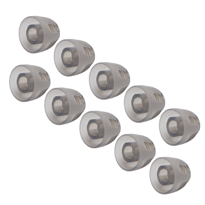 Pack of 10 Hearing Aid Dome, Open Domes Replacement Ear Plugs Soft Silicone Earplugs for Elderly People (Black)(S) - NewNest Australia