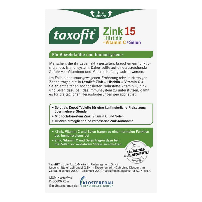 Taxofit Zinc + Histidine + Selenium Depot Tablets 40 pcs - NewNest Australia