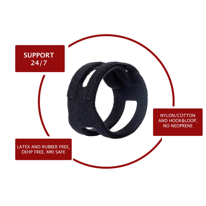 WristWidget® (Black) Adjustable Wrist Brace for TFCC Tears, One Size fits most. For Left and Right Wrists, Support for Weight Bearing Strain, Exercise Regular Black - NewNest Australia