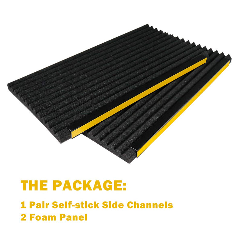 LBG Products Window Air Conditioner Foam Insulation Panels,AC Side Insulating Panel Kit,2 Pack,Black, 17in High x 9in Wide x 7/8in Thick Black - NewNest Australia