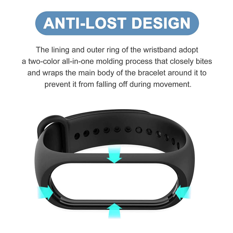 20 Pieces Strap Replacement Compatible with Xiaomi Mi Band 4 / Xiaomi Mi Band 3, Bands for Xiaomi Mi Band 4 Bracelet Wristbands Accessories Silicone for Mi Fit 3 Straps (20 Colors) - NewNest Australia