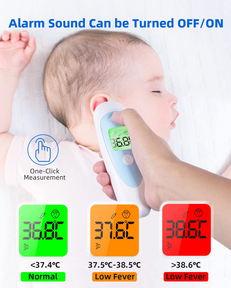 AILE Digital Thermometer for Kids and Adults, Temperature Thermometer for Home Thermometer indoor - ear Thermometer for Children 3-in-1 Mode with Fever Alarm, Memory Function Baby Thermometers - NewNest Australia