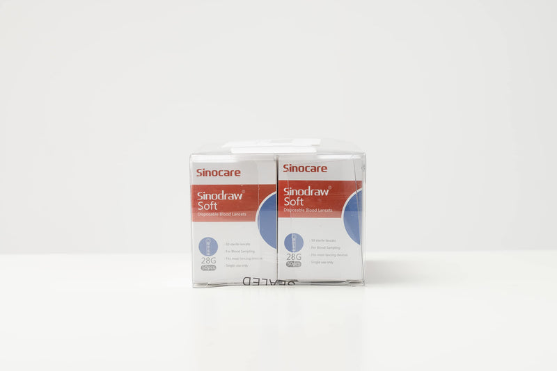 sinocare Blood Glucose Test Strips x100 & Lancing Devices x 100, Diabetic Strips Only for sinocare Safe AQ Smart Blood Glucose Monitor or Safe AQ Voice Blood Glucose Monitor Safe AQ Test Strips x 100 - NewNest Australia