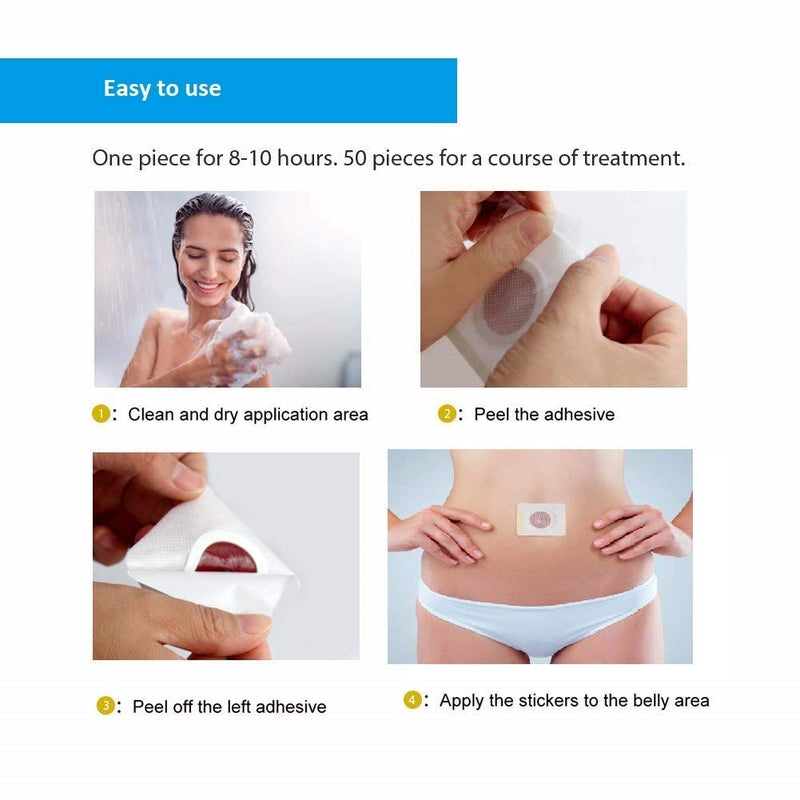 Slimming Patches, Pack Of 60 Slimming Patches, Fat Burning Patch On The Belly, Bucket Waist, Belly Fat Waist For Body Tightening Modeling, Anti Cellulite, Quick Weight Loss And Non-Irritating - NewNest Australia