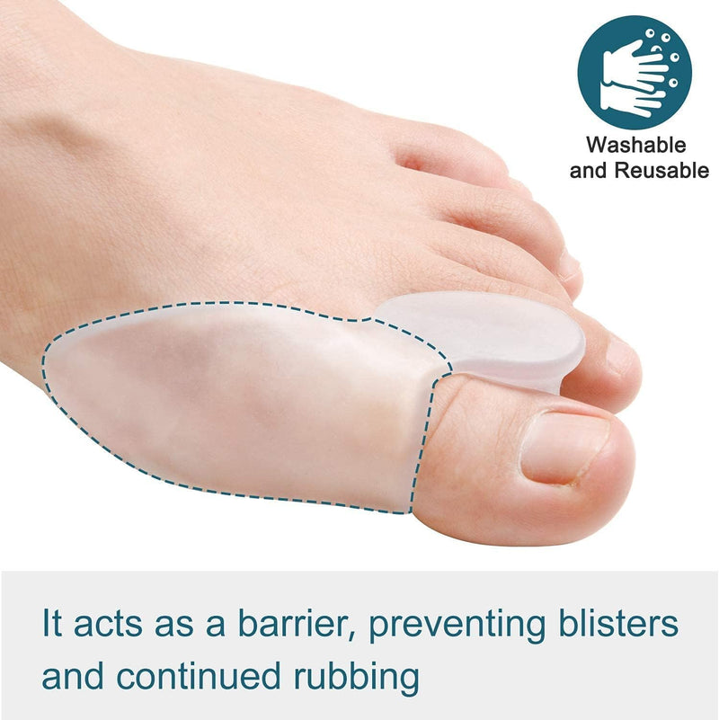 PrettSole 2 Pairs Bunion Cushion Pads (1/2’’Thickness), Bunion Protector with Spacer to Separate Big Toe, Bunion Relief Pads with Gel Shield to Relieve Bunion Pain, Treat Pain in Big Toe Joint - NewNest Australia
