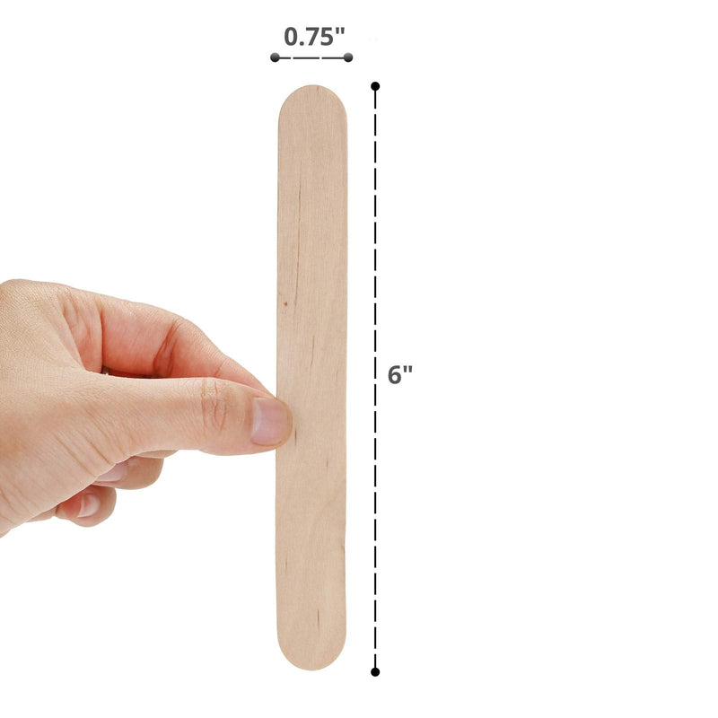 Mr. Pen- Craft Sticks, Jumbo Popsicle Sticks, 100 Pack, 5.75 inch, Large Popsicle Sticks, Large Craft Sticks, Large Waxing Sticks, Wood Sticks for Waxing, Jumbo Popsicle Sticks for Crafts - NewNest Australia