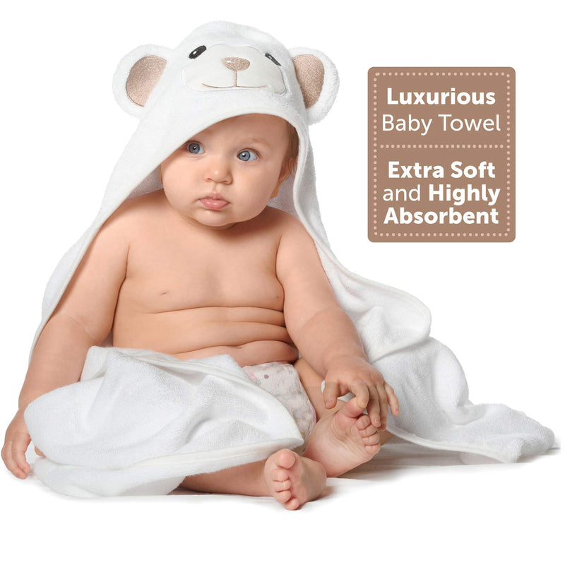Premium Ultra Soft Organic Bamboo Baby Hooded Towel with Unique Design – Hypoallergenic Baby Towels for Infant and Toddler – Suitable as Baby Gifts - NewNest Australia