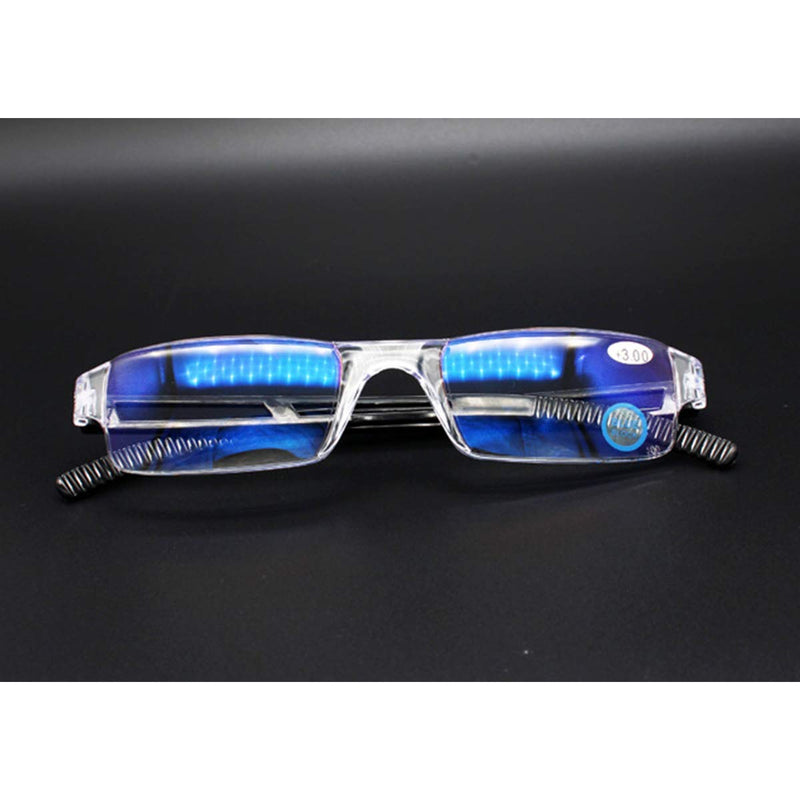 KoKoBin frameless reading glasses visual aid with blue light filter, anti blue light reading aid for men and women (black, +1.5) black +1.5 diopters - NewNest Australia