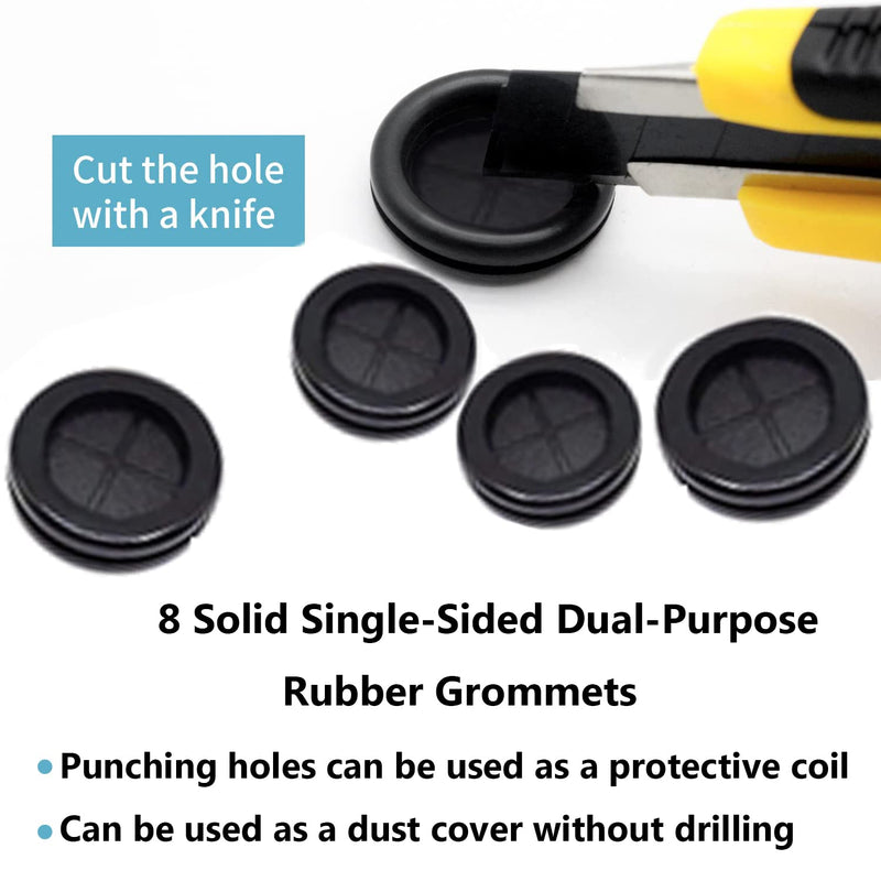 Vrupin 188 Pcs Rubber Grommets Kit - Rubber Washers for Wiring - 10 Different Sizes(1/4", 5/16", 3/8", 7/16", 1/2", 5/8", 7/8", 1" Inch) - NewNest Australia