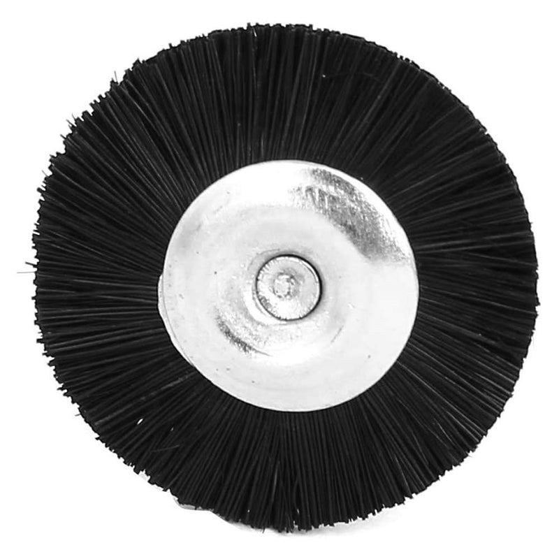 NGe 10Pcs 25mm(1INCH) Pig Bristle Buffing Polishing Wheel Set with 3mm Shank, Jewelry Polishing Buffing Wheels, Black - NewNest Australia