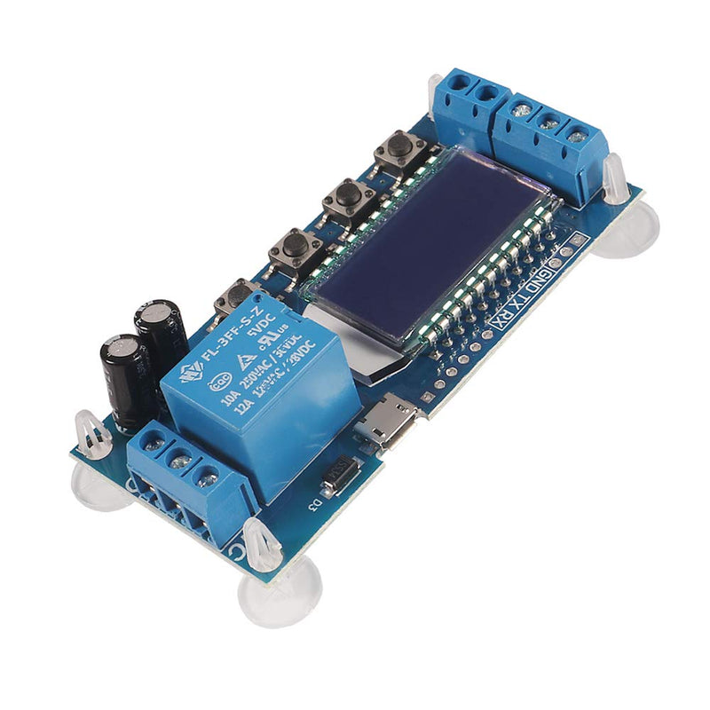 ACEIRMC Time Delay Relay DC 5V 12V 24V Delay Controller Board Delay-Off Cycle Timer 0.01s-9999mins Trigger Delay Switching Relay Module with LCD Display Support Micro USB 5V Power Supply (2pcs) 2pcs - NewNest Australia