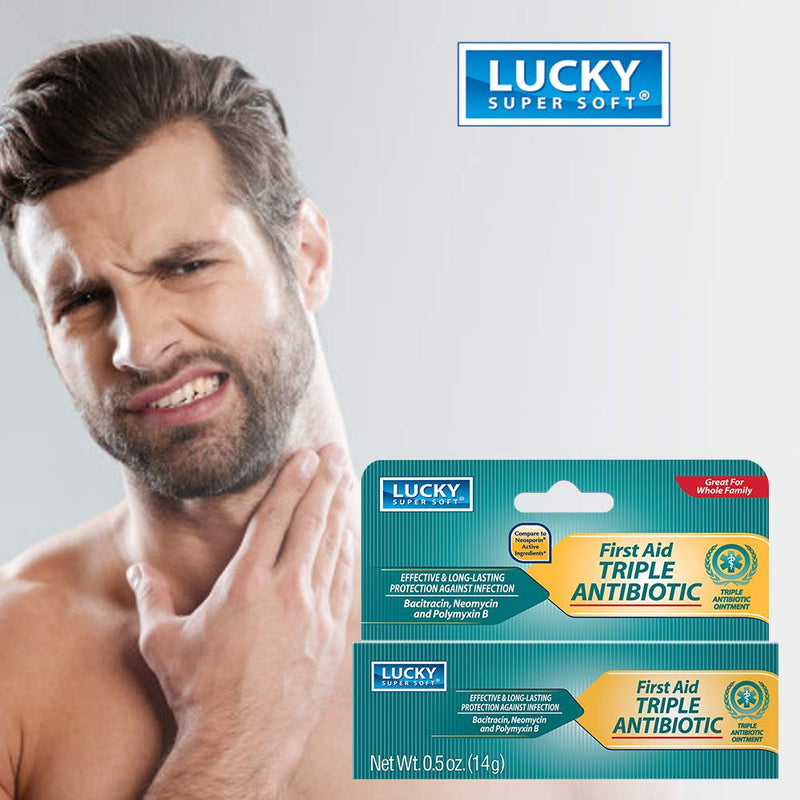 Lucky Super Soft Triple Antibiotic Ointment, 0.5 Ounce - NewNest Australia