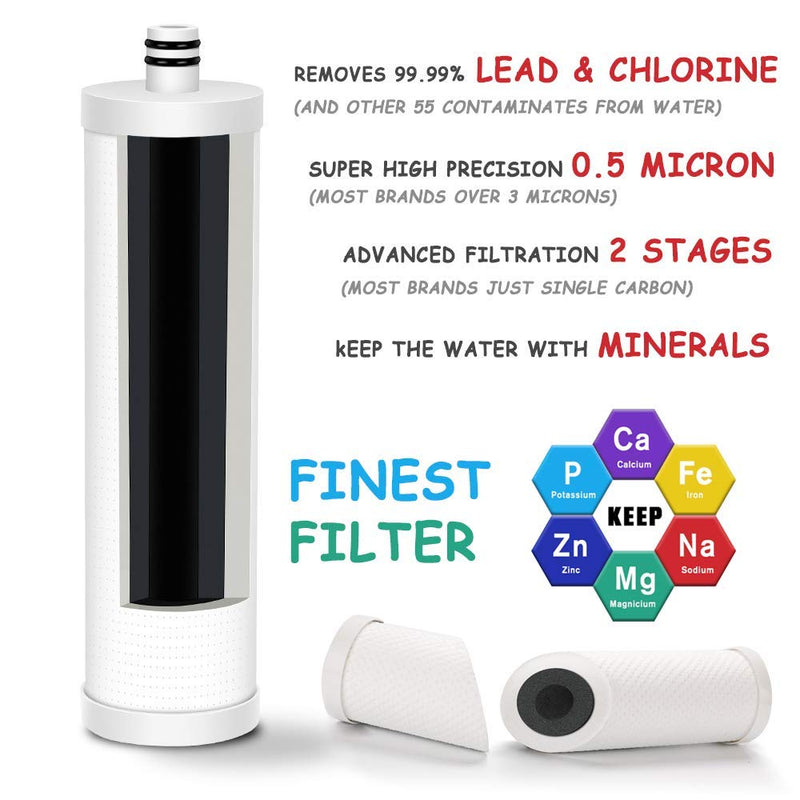 Frizzlife FZ-2 Replacement Filter Cartridge For MP99, MK99, MS99 Under Sink Water Filter & MV99 RV Filter 1 Count (Pack of 1) - NewNest Australia
