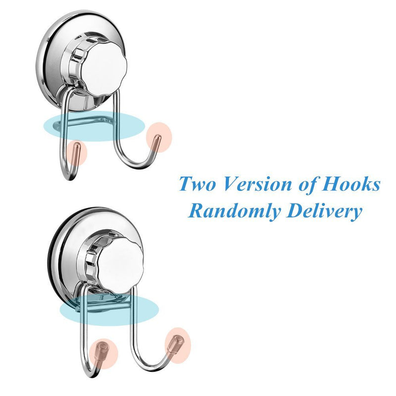 NewNest Australia - SANNO Vacumn Hook Suction Cups for Flat Smooth Wall Surface Towel Robe Bathroom Kitchen Shower Bath Coat,NeverRust Stainless Steel (3 Pack) 3 