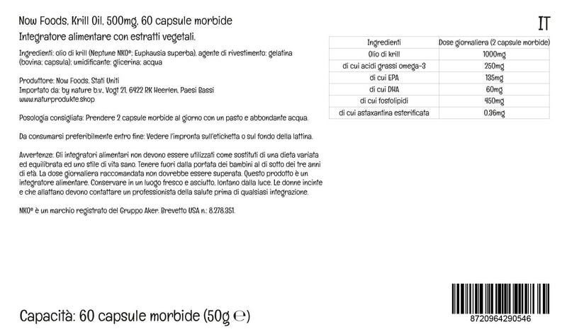 Now Foods Krill Oil, 1000mg, with EPA, DHA and Astaxanthin, high dosage, 60 soft capsules, laboratory tested, soy-free, gluten-free, non-GMO - NewNest Australia