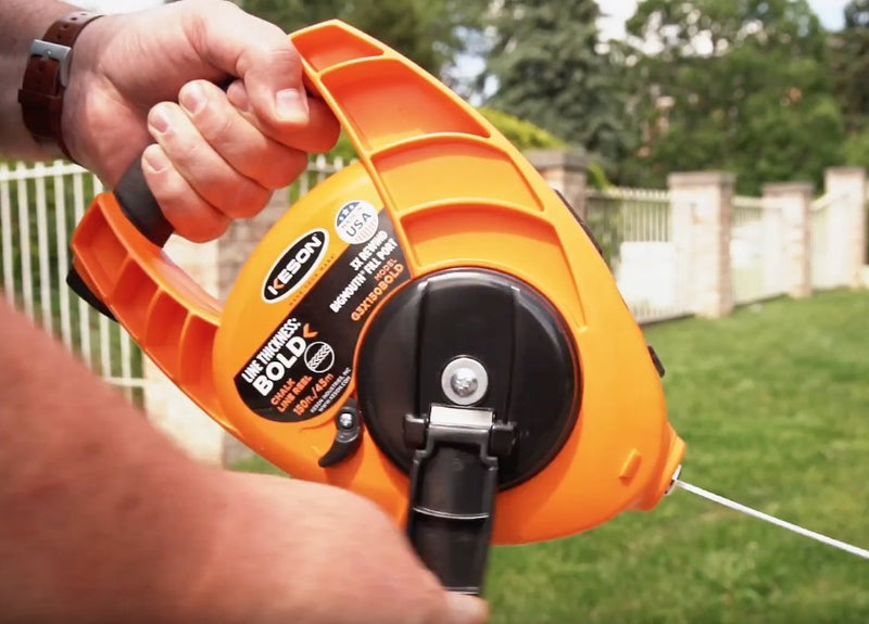 Keson P100 Octoganal Chalk Line Reel, 1.5mm String, 2-4-Ounce Capacity, 100-Foot - NewNest Australia