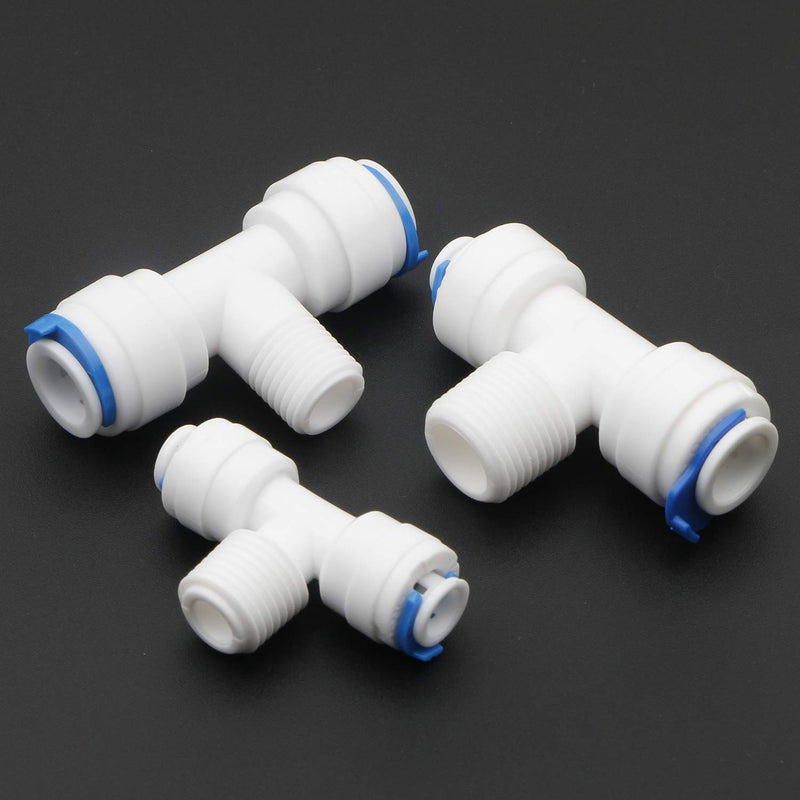 Pxyelec 1/4 inch Tube OD, 3/8 inch Tube OD Quick Connector, Water Tube Fitting for RO Water Systems Water Purifiers Tube Fittings(Pack of 30) - NewNest Australia