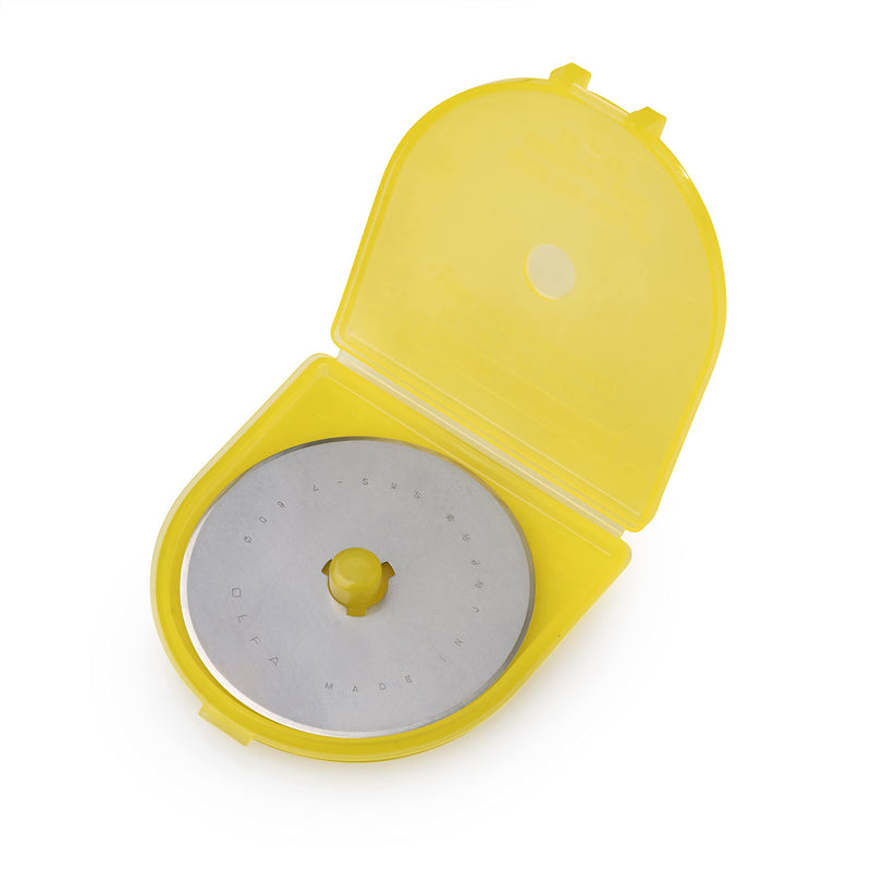 OLFA 60mm Rotary Cutter Replacement Blade, 1 Blade (RB60-1) - Tungsten Steel Circular Rotary Fabric Cutter Blade for Crafts, Sewing, Quilting, Fits Most 60mm Rotary Cutters - NewNest Australia