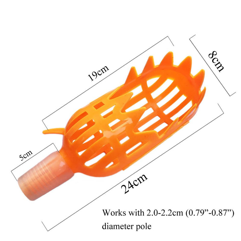 HANZIUP (Upgraded) Fruit Picker Basket Head, Labor Saving Tool Fruits Catcher for Harvest Picking Apple Mango Pear Peach Mango Kiwi Lemon Cherry Small - NewNest Australia