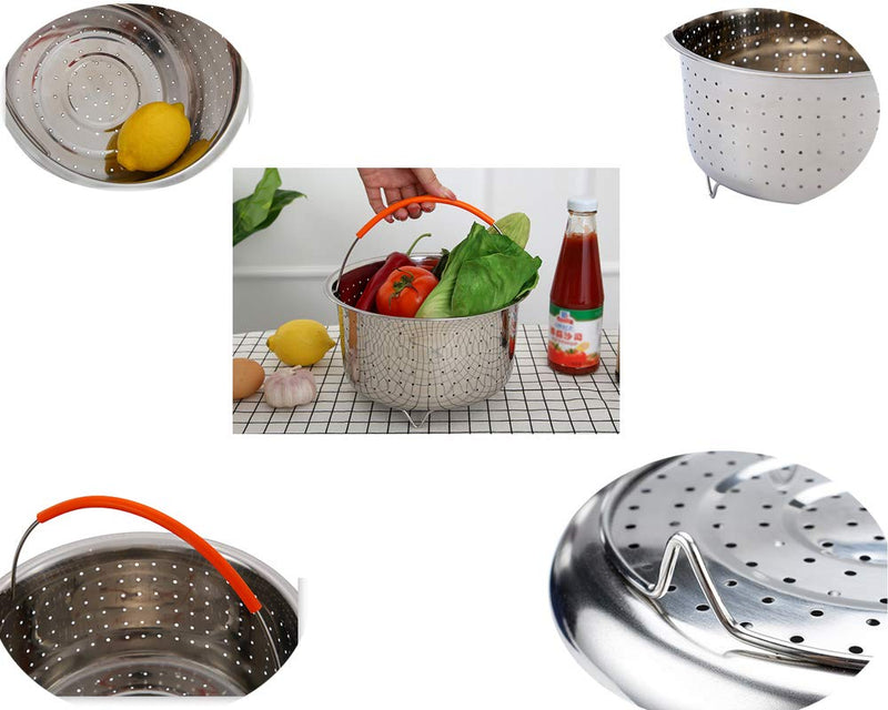 Steamer Basket for Instant Pot, Vegetable Steamer Basket Stainless Steel Steamer Basket Insert for Pots (6qt) 6qt - NewNest Australia