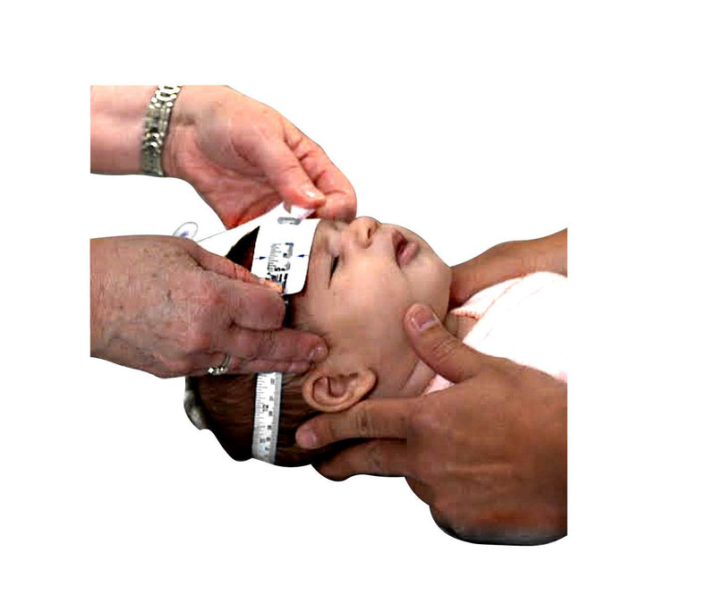 (Pack of 5) AnthroFlex Infant Head Circumference Measuring Tape for Pediatrics, Baby, Babies - Plastic, Reusable, Non-Stretchable with End Insert - Measure OFC Occipital Frontal Circumference - NewNest Australia