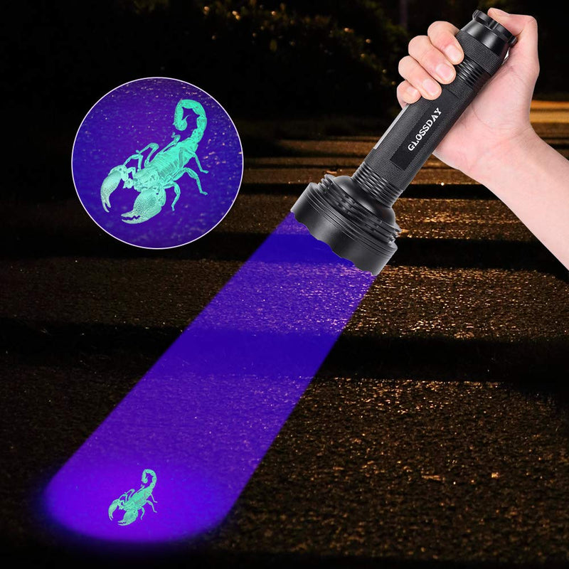 UV Black Light Flashlight,100 LED UV Flashlights, Super Bright Ultraviolet Flashlight Professional Blacklight Pet Urine Detector for Dog/Cat,Hunting Scorpions 100LED - NewNest Australia