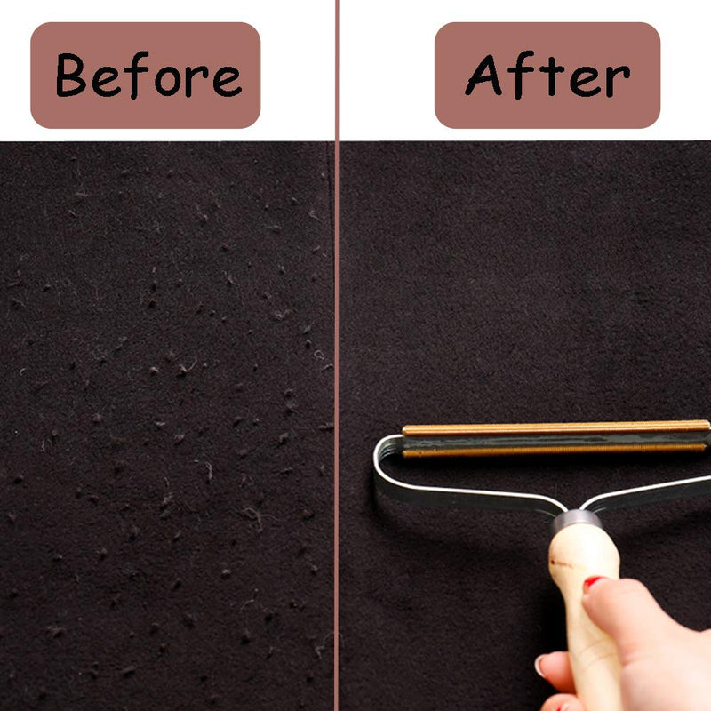 Portable Lint Remover, Clothes Fuzz Shaver - Reusable Double Sided Lint Remover Travel Brush for Removing Lint Pet Hair Dust in Clothes and Furniture (2 Pack) - NewNest Australia