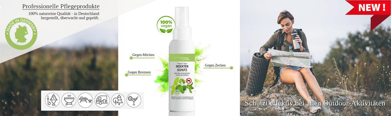 𝗗𝗿. 𝗕𝗲𝗿𝗴𝗲𝗿 Insect repellent [VEGAN] mosquito repellent | Protection against ticks, mosquitoes, gnats, horseflies | Skin spray also suitable for children - natural protection against mosquito bites - NewNest Australia