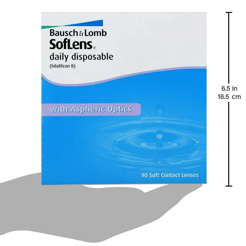 Bausch + Lomb SofLens daily disposable daily lenses, spherical contact lenses, soft, 90 pieces BC 8.6 mm / DIA 14.2 / -6 diopters -6.0 diopters 8.6 millimeters 14.2 millimeters - NewNest Australia