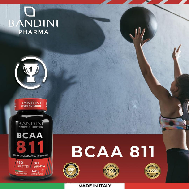 Bandini Bcaa 8.1.1 150 Tablets, Bcaa 8.1.1 Branched-Chain Amino Acids, L-Leucine, L-Isoleucine, L-Valine With Vitamins B1 And B6, Dietary Supplement Before And After Training - NewNest Australia