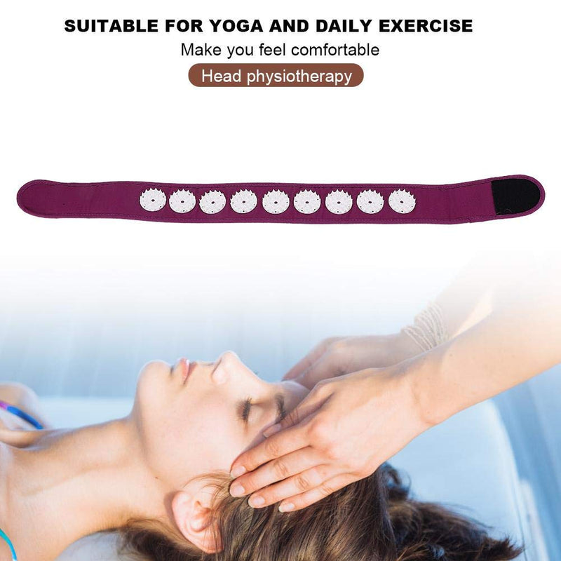 Acupressure Wrap Headband, High-Quality Fabric Acupuncture Massage Headband For Relieving Headaches, Yoga Fitness Acupuncture Head Massager For Daily Use (2#) - NewNest Australia