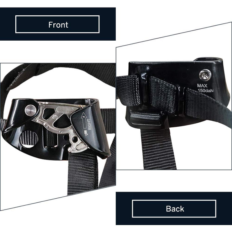 NewDoar Foot Ascender Riser Rock Climbing Mountaineering Equipment Climbing Device Right Black - NewNest Australia