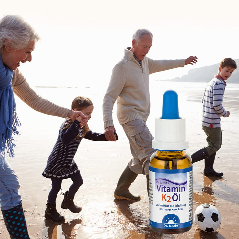 Dr. Jacob's Vitamin K2 oil drops 20 ml (vegan, K2 as all-trans MK-7) - NewNest Australia