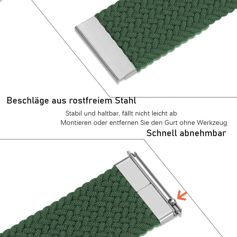 Hearkent Talking Watch with German Accent and Large Numbers, Self-Adjusting for the Visually Impaired, Blind or Elderly, Men's Size Nylon Black - NewNest Australia