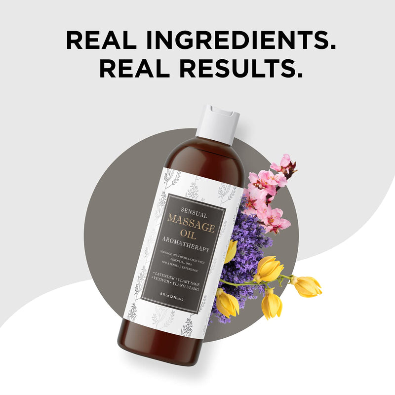 Spa Inspired Relaxing Massage Oil - Non Greasy Massage Oil for Massage Therapy and Nourishing Body Oil for Men and Women - Aromatic Aromatherapy Oils and Full Body Moisturizer Body Oil for Dry Skin - NewNest Australia