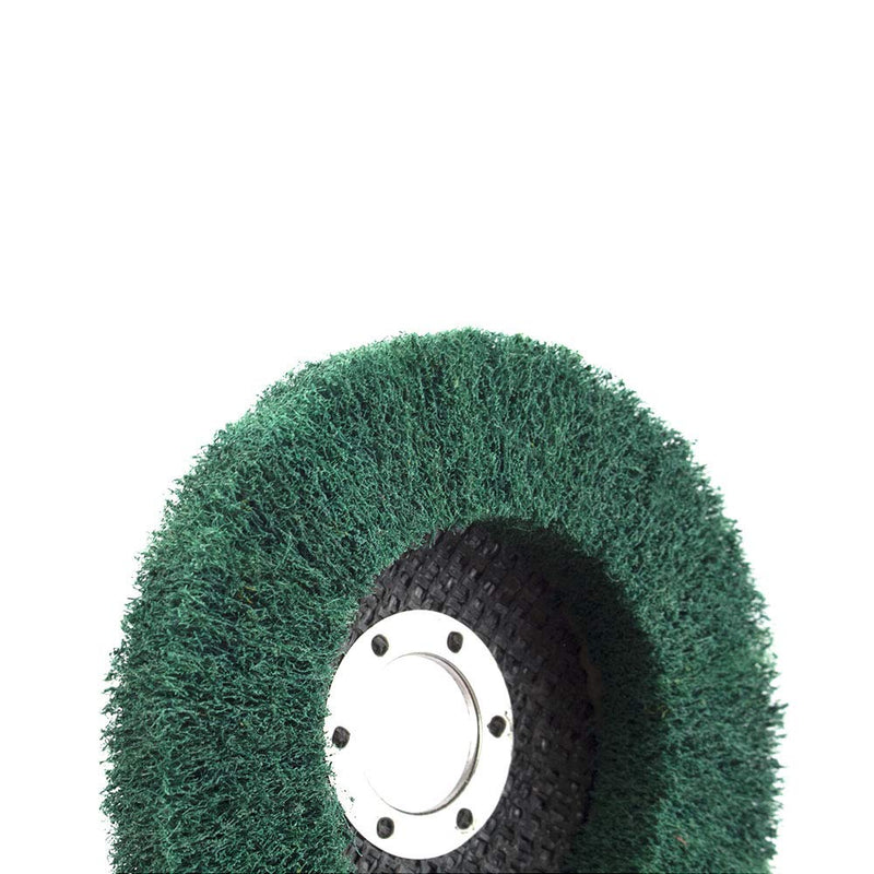 5Pcs 4.5" x 7/8" Nylon Fiber Flap Wheels Polishing Buffing Wheels Scouring Pad Grinding Disc for Angle Grinder for Metal Polisher (Grit 180) Grit 180 - NewNest Australia