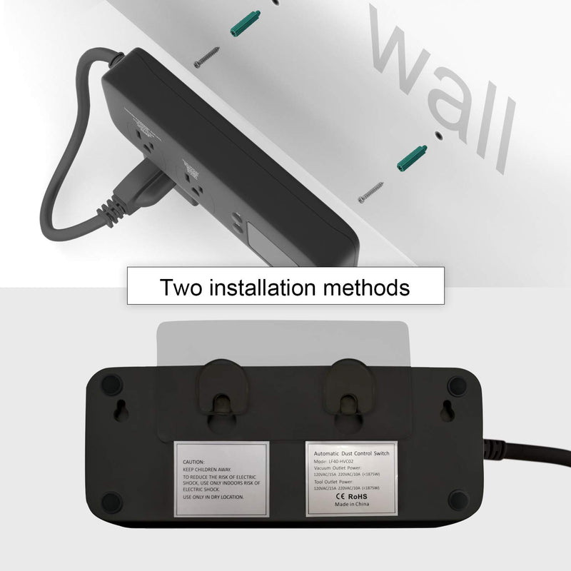 [New Generation] Automatic Vacuum Switch for Power Tools, Etoolcity Unique Current Sensing Technology to Delay Vacuum On to Prevent Circuit Overload, Eliminating Circuit Breaker Tripping - NewNest Australia