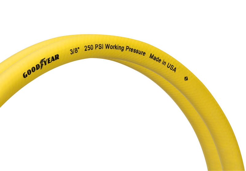 Goodyear 3' x 3/8" Rubber Whip Hose Yellow 250 Psi 3/8 in. by 3 ft. 250 PSI - NewNest Australia