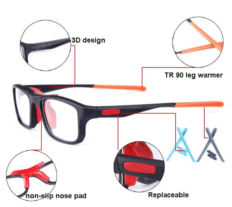 Runspeed Sports Goggles Safety Protective Basketball Glasses for Adults Youth Transparent Grey - NewNest Australia